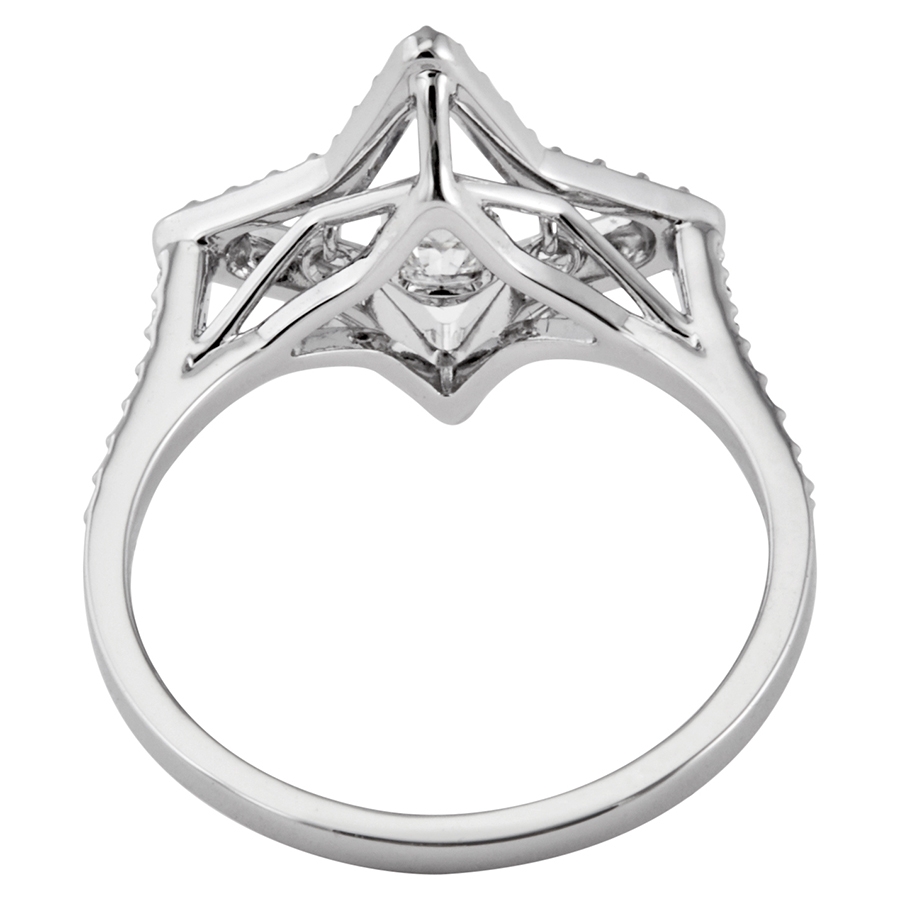 Swarovski Sparkling Dance Star Ring White Rhodium Plated - Swarovski ...
