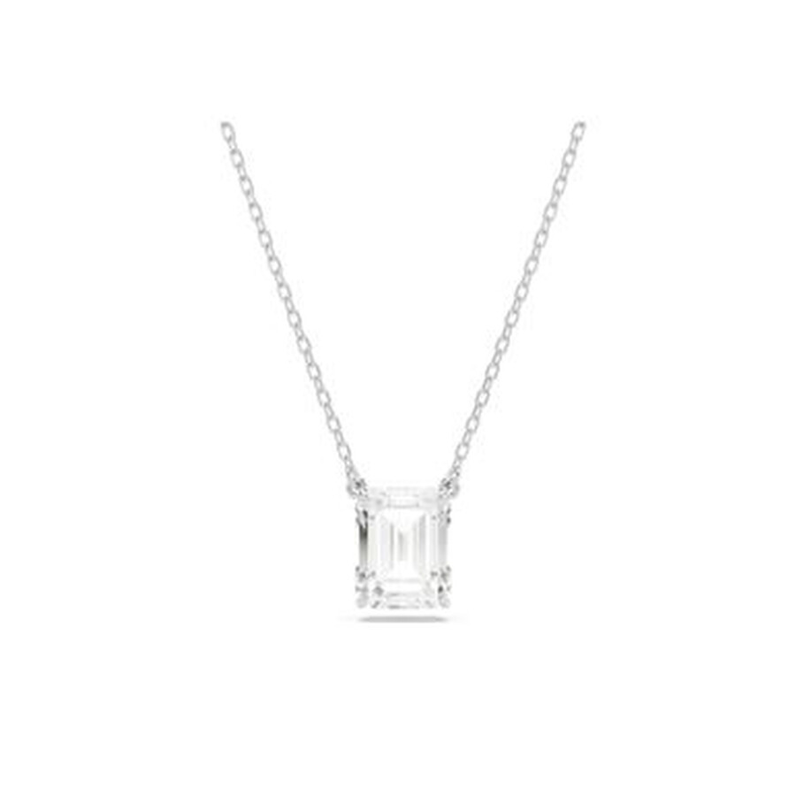 Swarovski Stilla Pendant Small Rhodium Shiny White In White