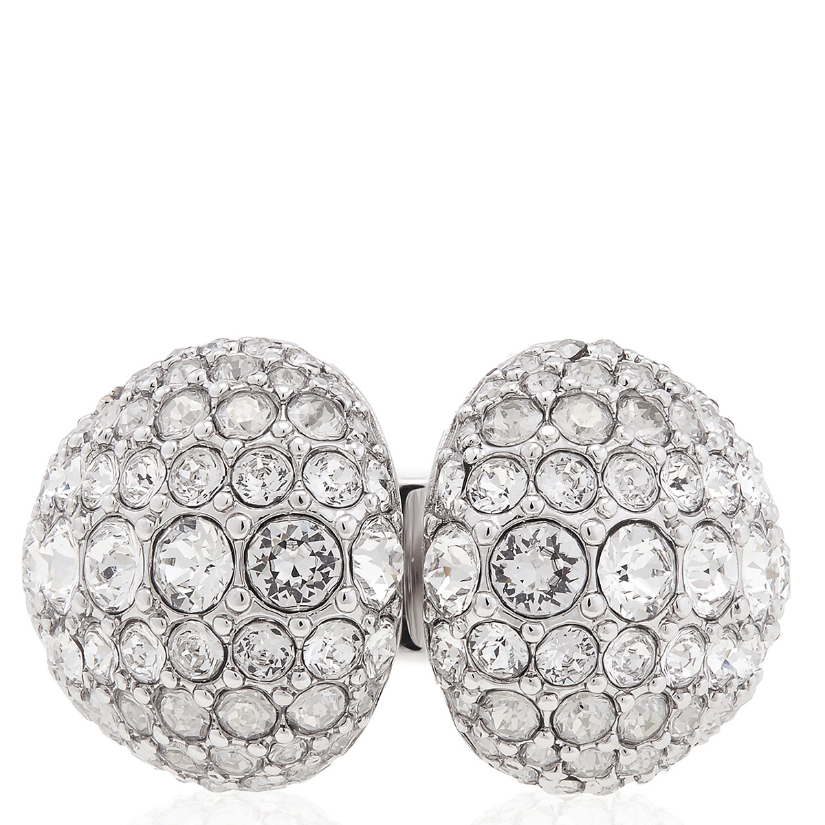 Swarovski Sublima Cocktail Ring Rhodium Shiny Crystal, Size 55 (US