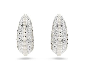 Swarovski Sublima Pierced Earrings White Rhodium Shiny Crystal 5692107 ...