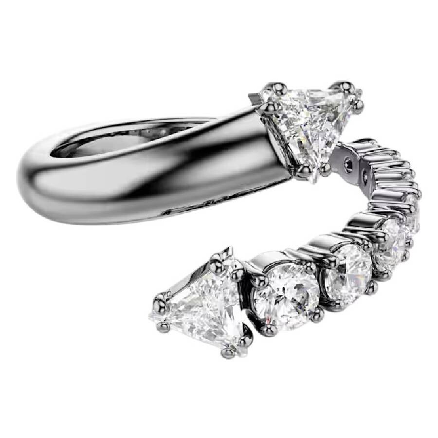 Swarovski Sublima White Ruthenium Plated Open Ring