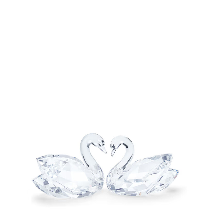 swan Swarovski-crystal-faceted-swan