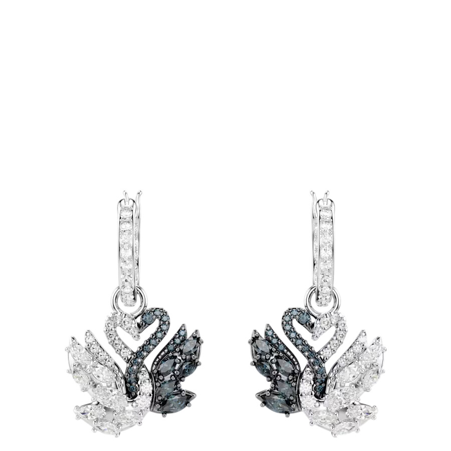 Swarovski Swan Drop Earrings