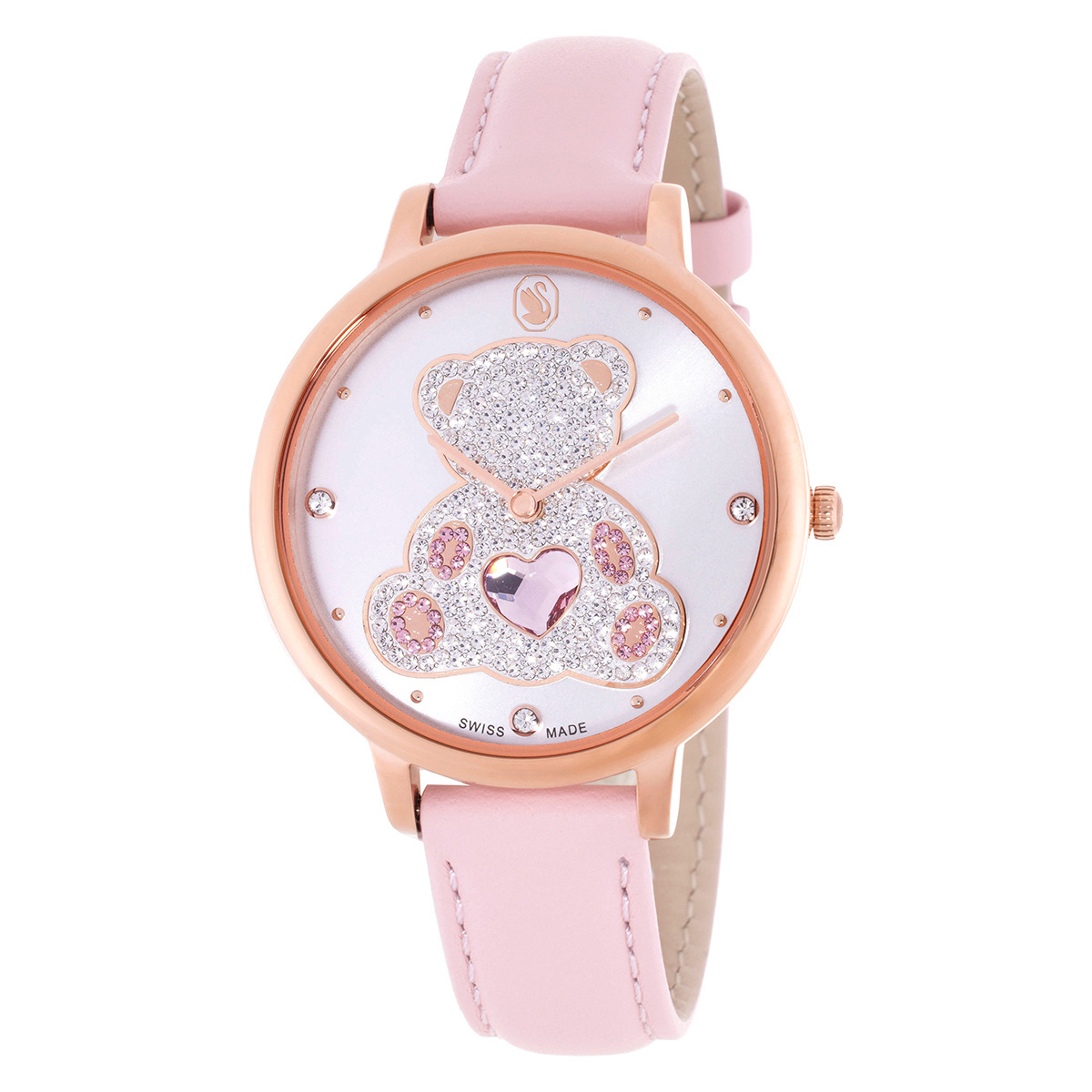 Swarovski Teddy Quartz Crystal Ladies Watch 5739838 9009657398387
