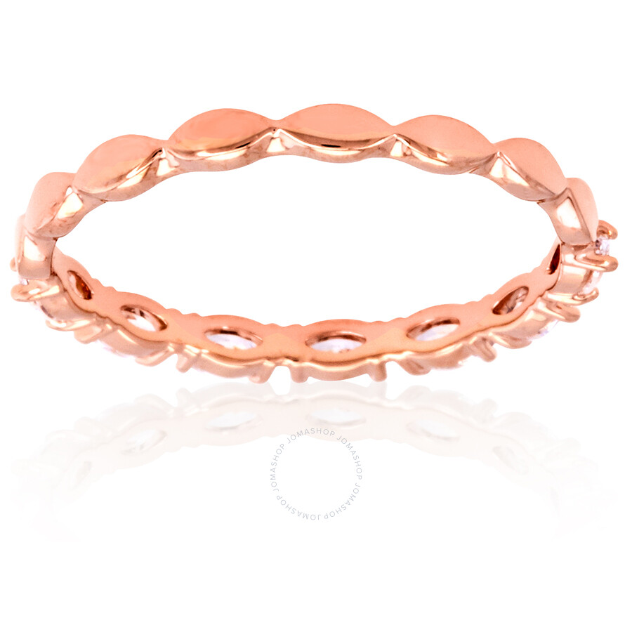 Swarovski Vittore Marquise Rose Gold Plated Ring- Size 55 In Pink/rose Gold Tone/gold Tone