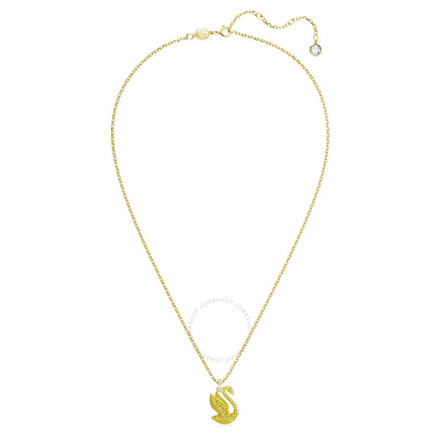 Swarovski Yellow Swan Pendant Necklace