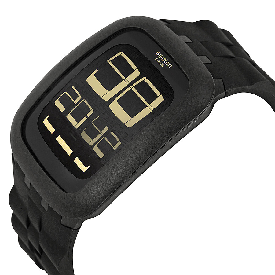 digital watch with chain strap