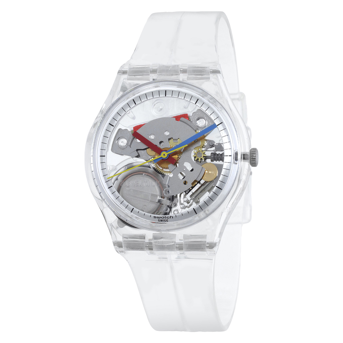 Swatch Clearly Gent Quartz Watch SO28K100-S06 7610522872523