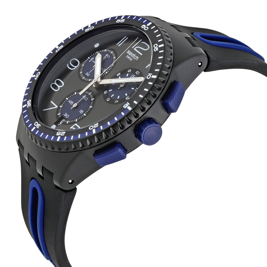 Swatch Kaicco Chronograph Black Dial Men's Watch SUSB406 Originals