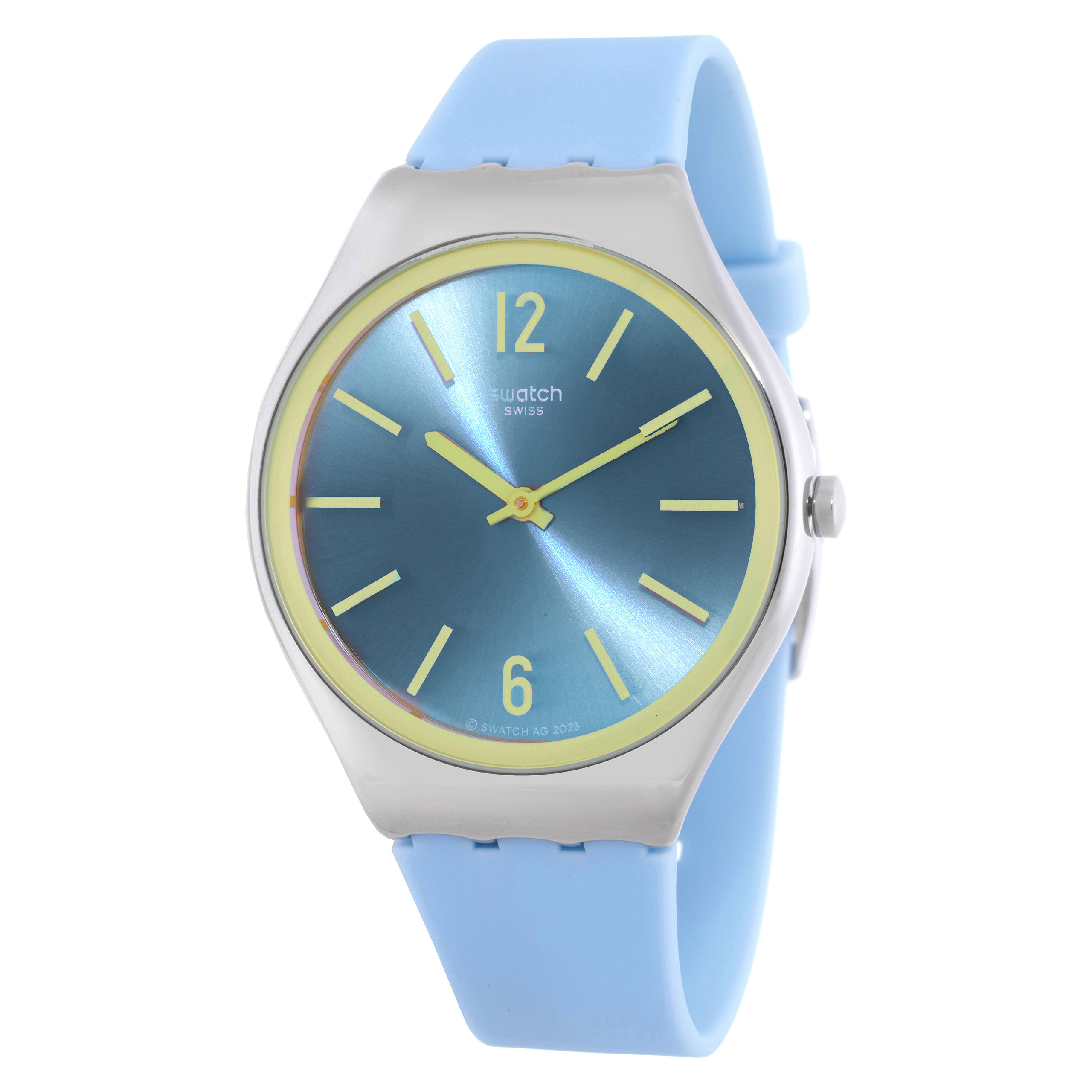 Swatch Midday Sky Quartz Blue Dial Watch SYXS156