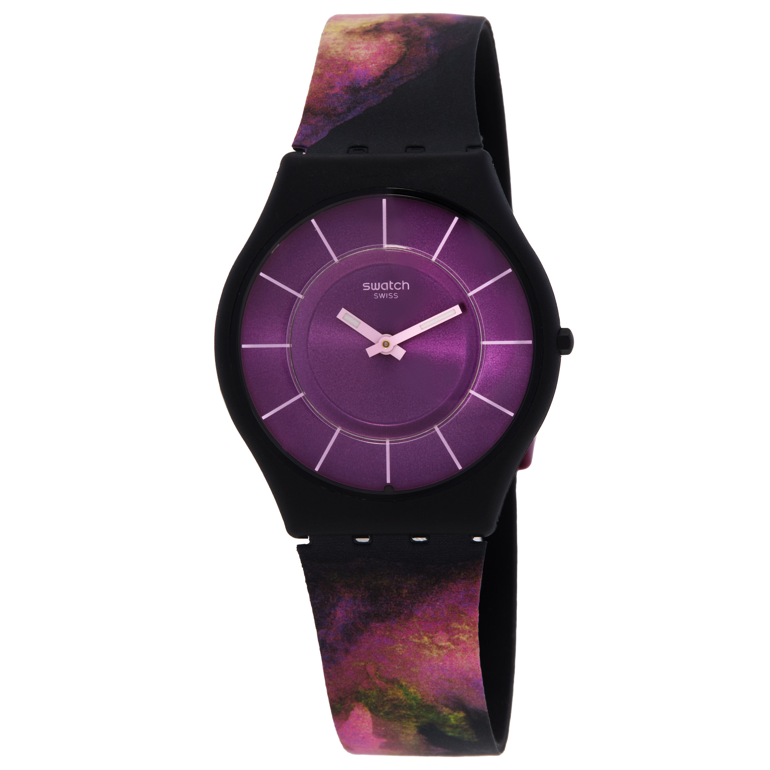 Swatch Paradise Bloom Quartz Purple Dial Unisex Watch SS08B106