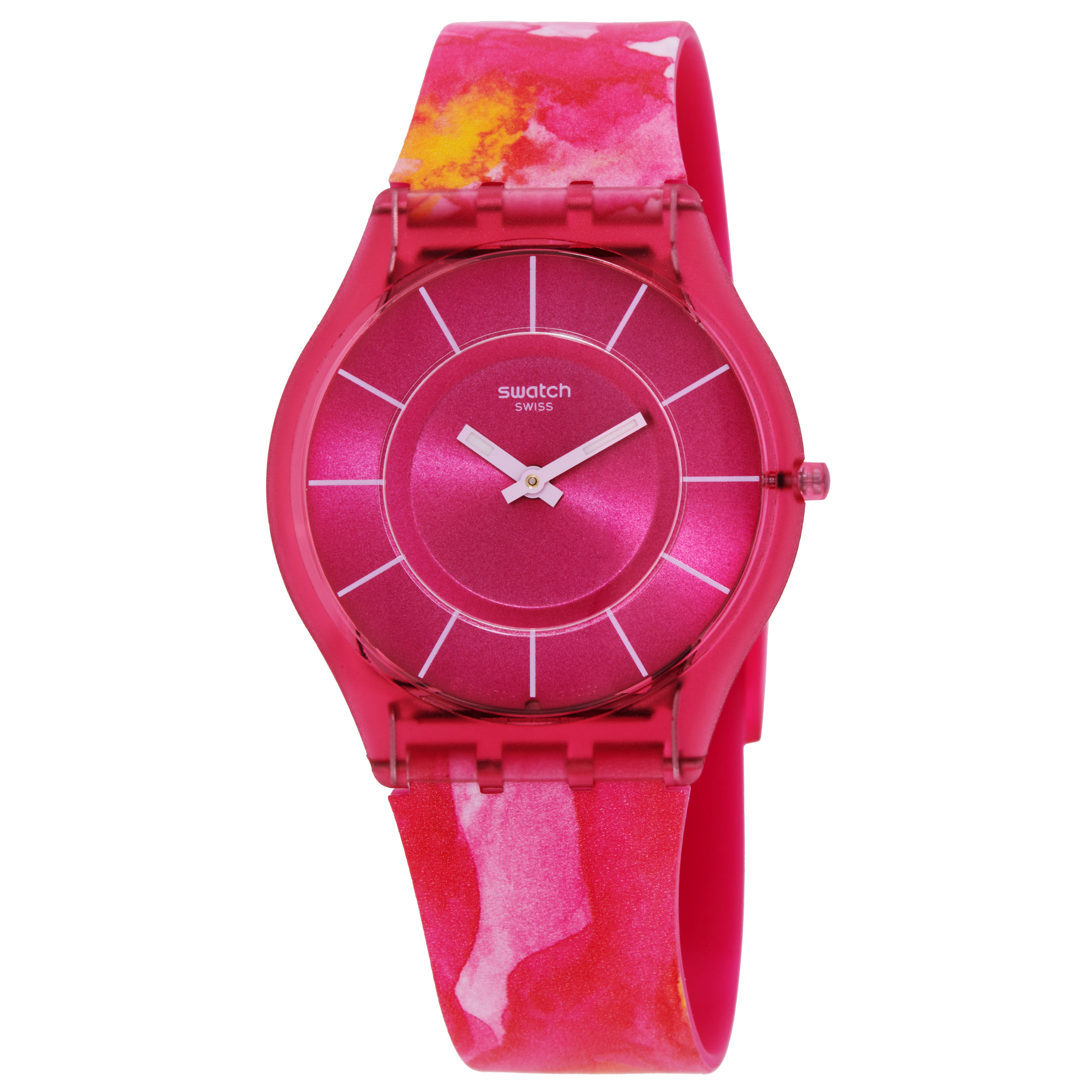 Swatch Paradise Petals Quartz Pink Dial Watch SS08P113