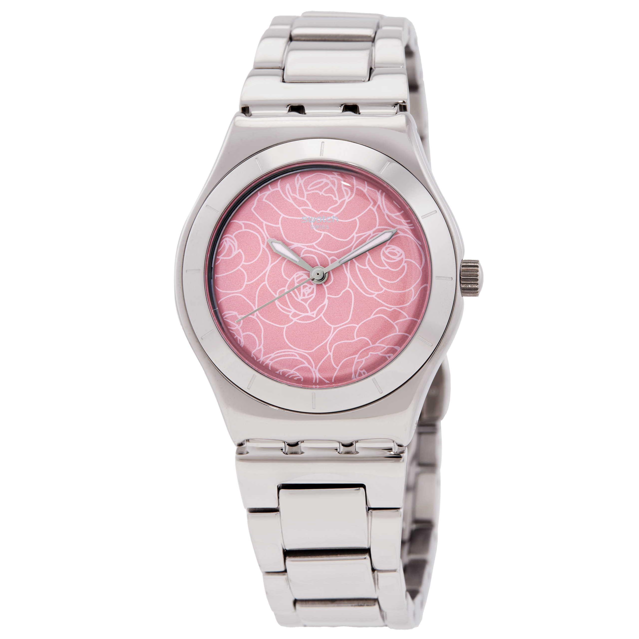 Swatch Petal Charm Quartz Pink Dial Watch YLS234G