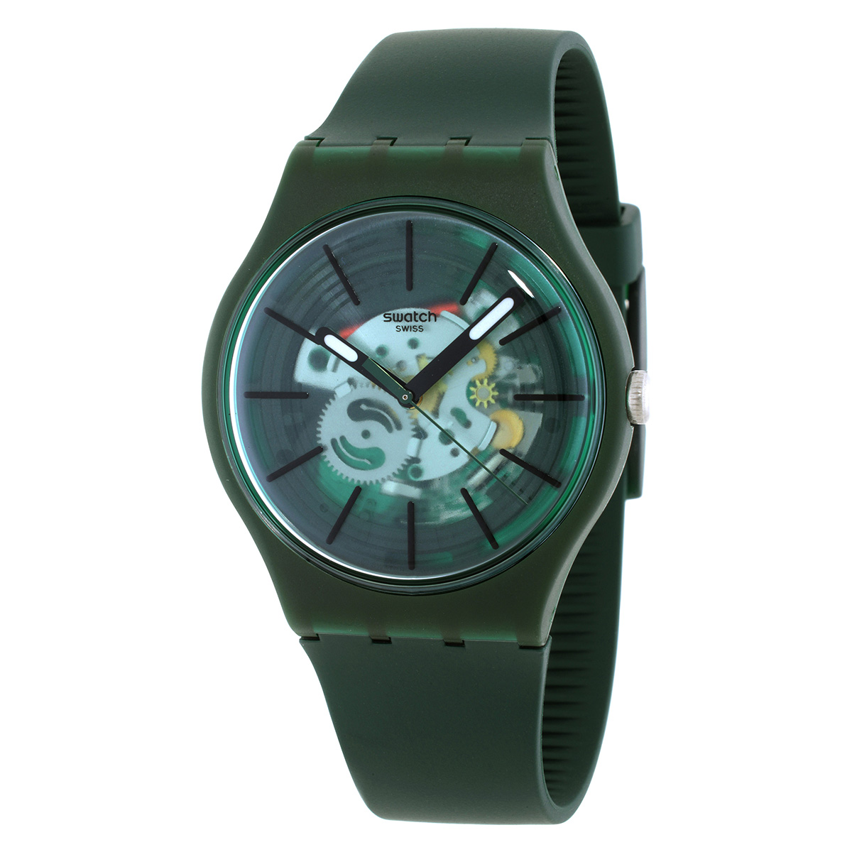 Swatch Revealed In The Forest Quartz Green Dial Unisex Watch