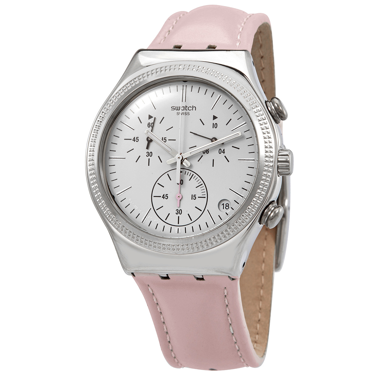 Swatch Sweet Madame Chronograph Quartz White Dial Ladies Watch YCS599  YCS599 7610522786202 - Watches, Swatch - Jomashop