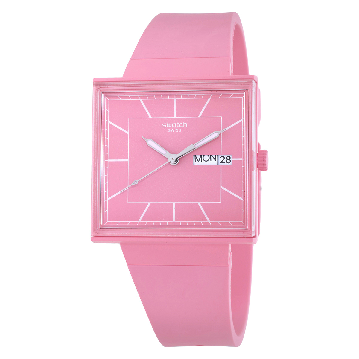 Swatch What If...Rose? Quartz Pink Dial Unisex Watch SO34P700
