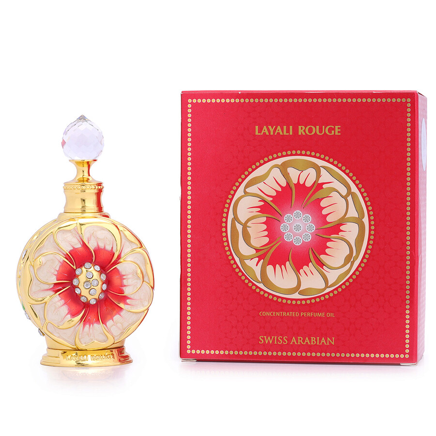 Shop Swiss Arabian Ladies Layali Rouge Perfume Oil 0.51 oz Fragrances 6295124031069 In N/a