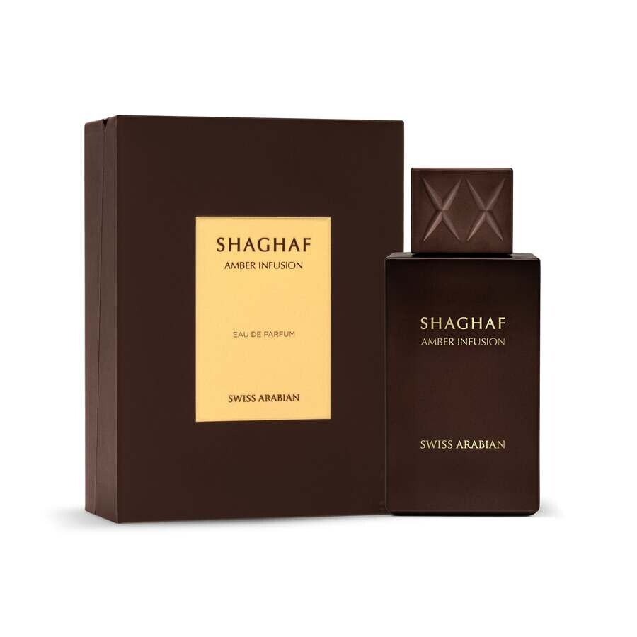 Swiss Arabian Unisex Shaghaf Amber Infusion Extrait De Parfum Spray 2.53 oz Fragrances 6295124050329 In Black