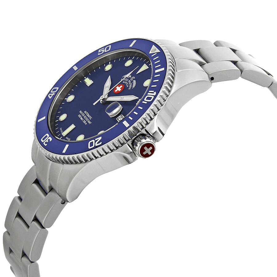 Swiss Military Invincible Automatic Blue Dial Men's Watch 3007 Swiss