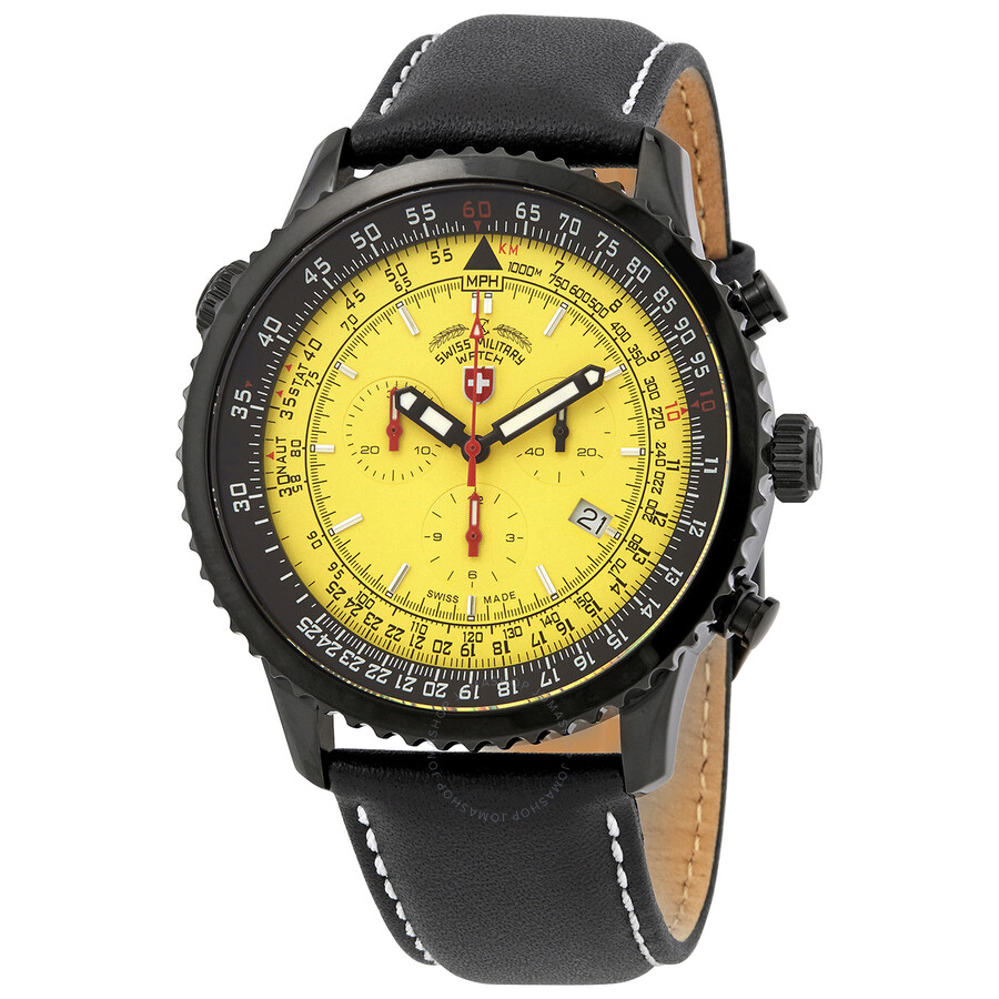 Swiss Military Thunderbolt Chronograph Yellow Dial Men's Watch 29591