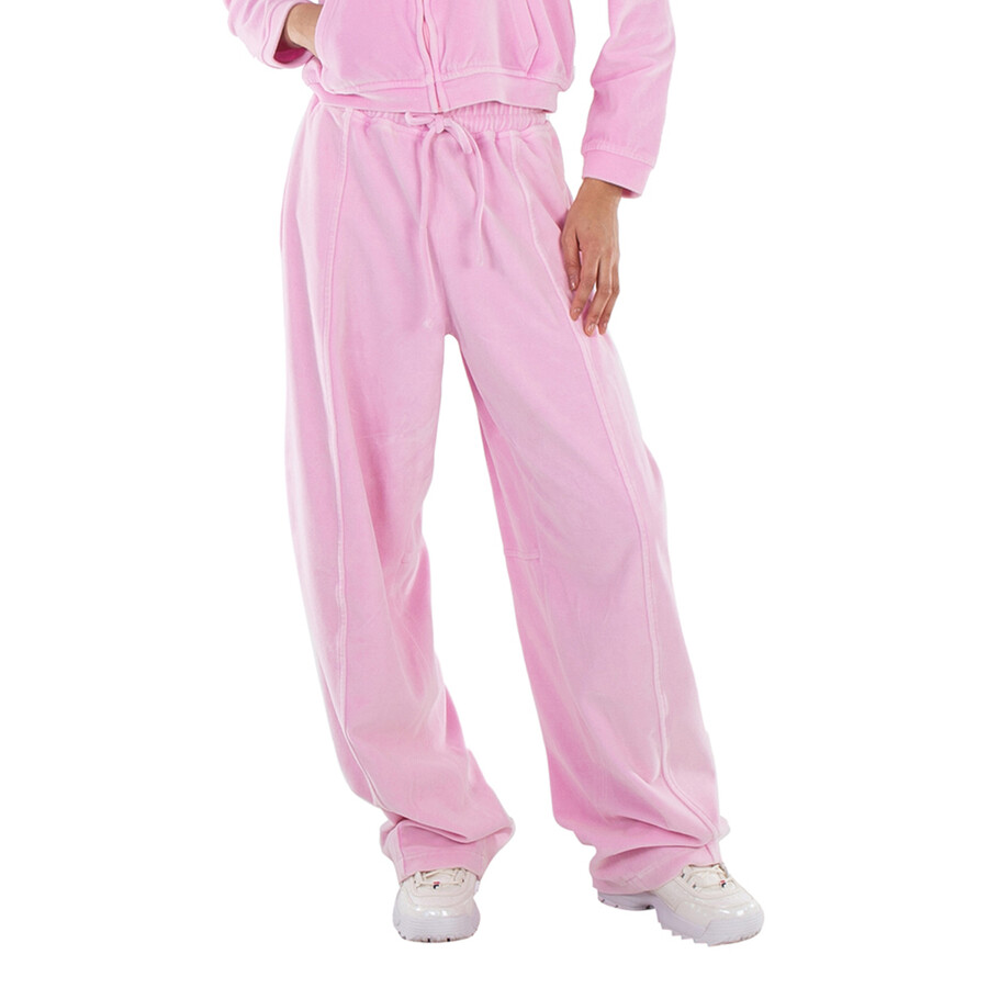 T By Alexander Wang Articulated Velour Track Pants, Size