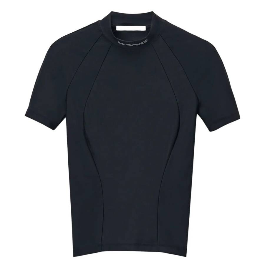 T by Alexander Wang Mock Neck Logo Top