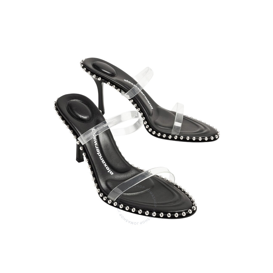 Alexander Wang T T By Alexander Wang Nova 85 Pvc Sandals In Black