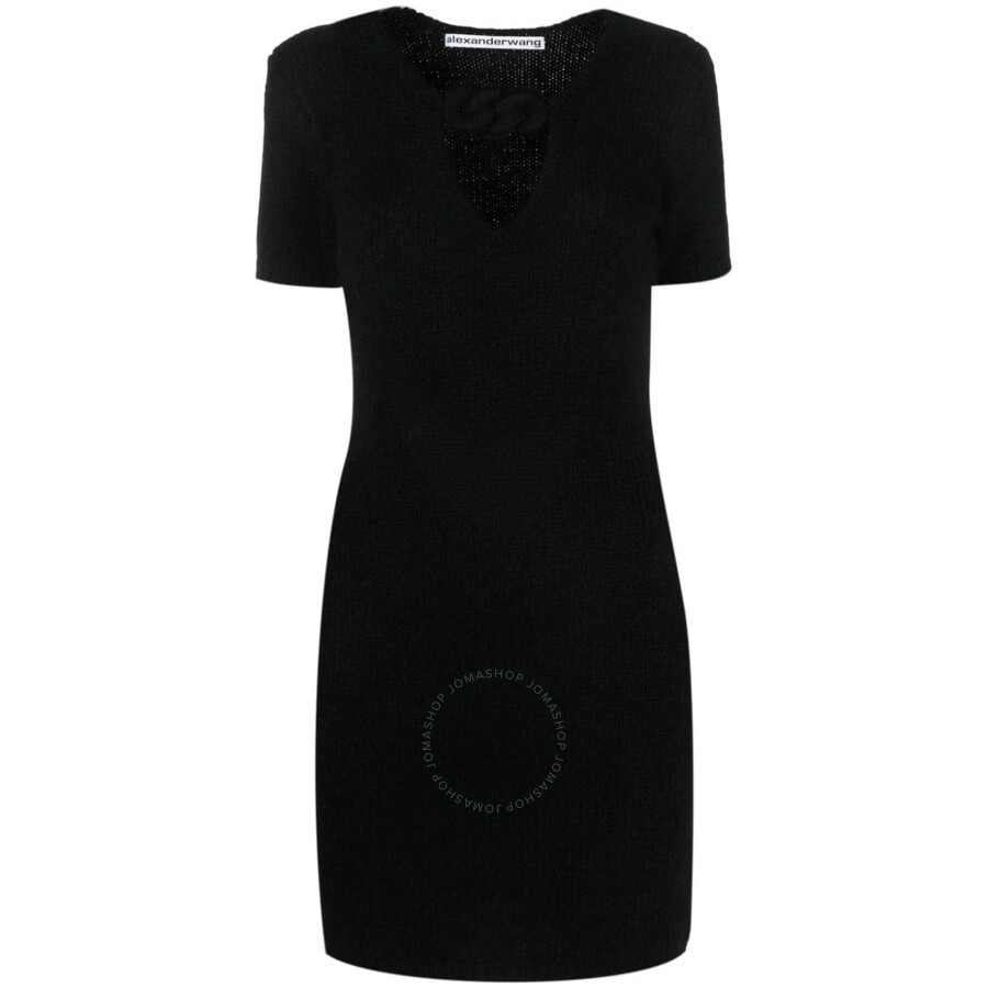 Alexander Wang T T By Alexander Wang Rope-detail Stretch Mini Dress In Black