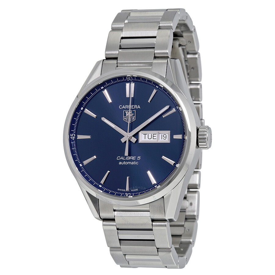 tag heuer carrera calibre 5 automatic blue face replica