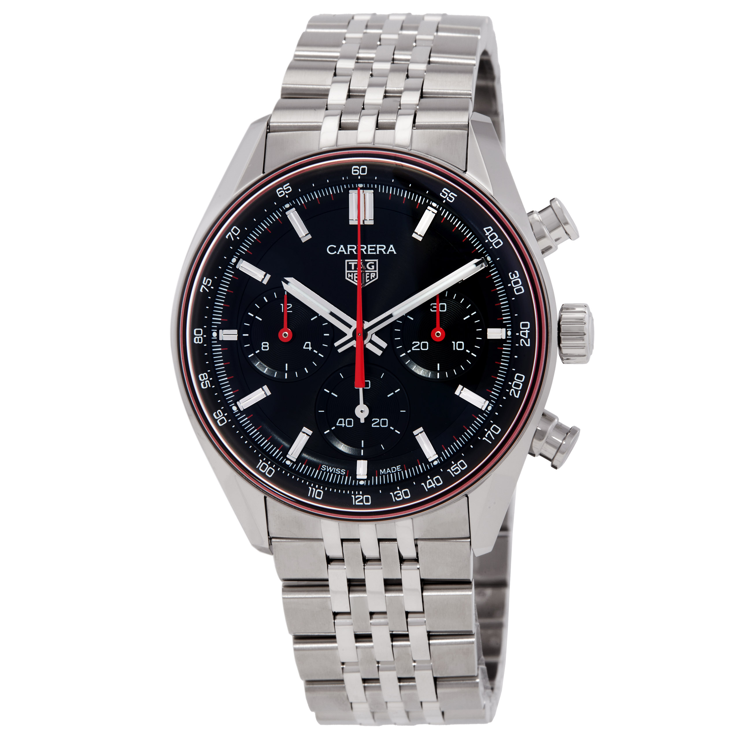 Carrera Chronograph Automatic Black Dial Men's Watch