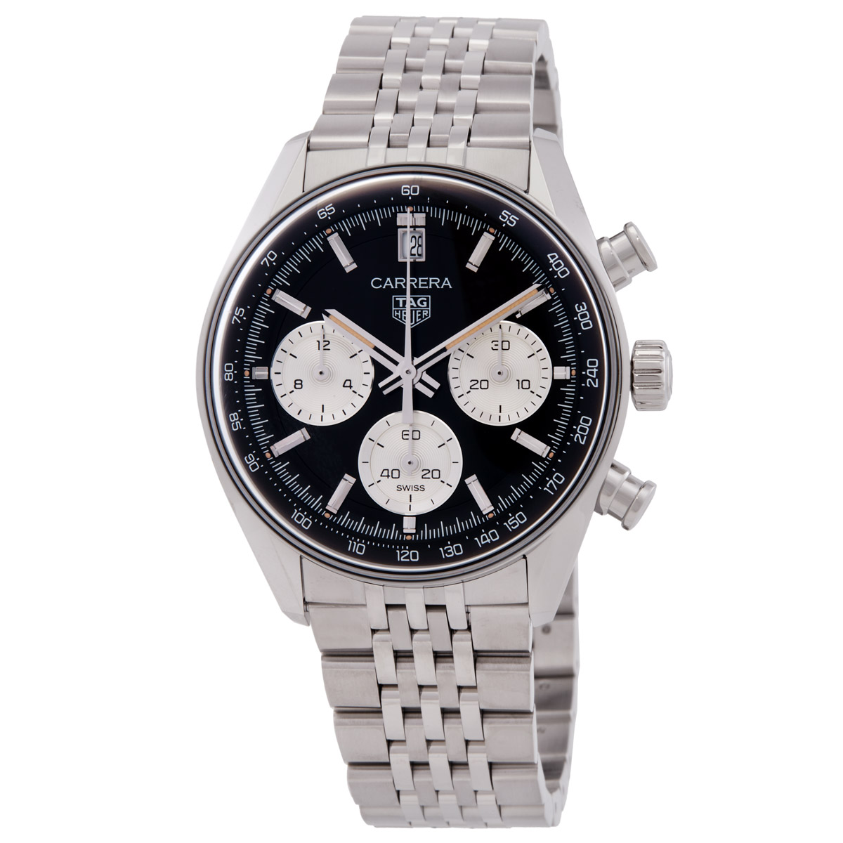 Carrera Chronograph Automatic Black Dial Men's Watch