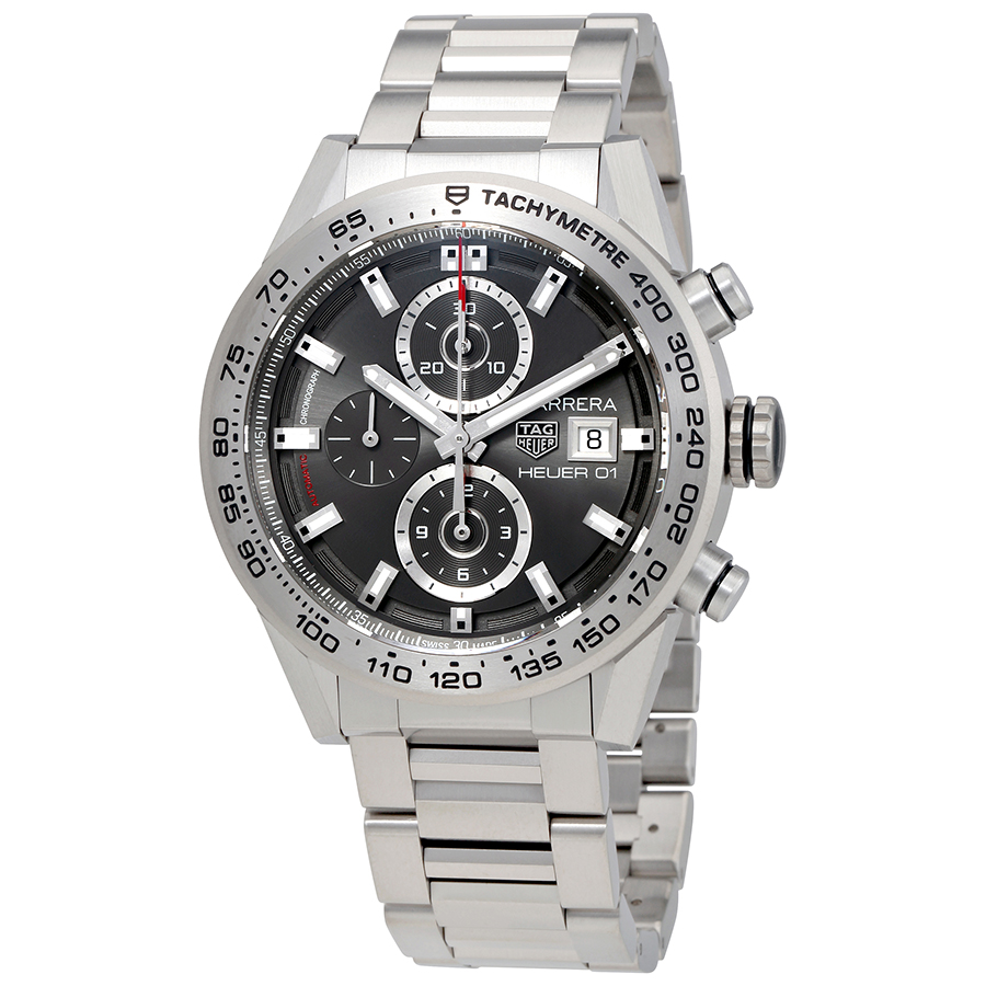 Tag Heuer Carrera Chronograph Automatic Grey Dial Men's Watch CAR208Z.BF0719