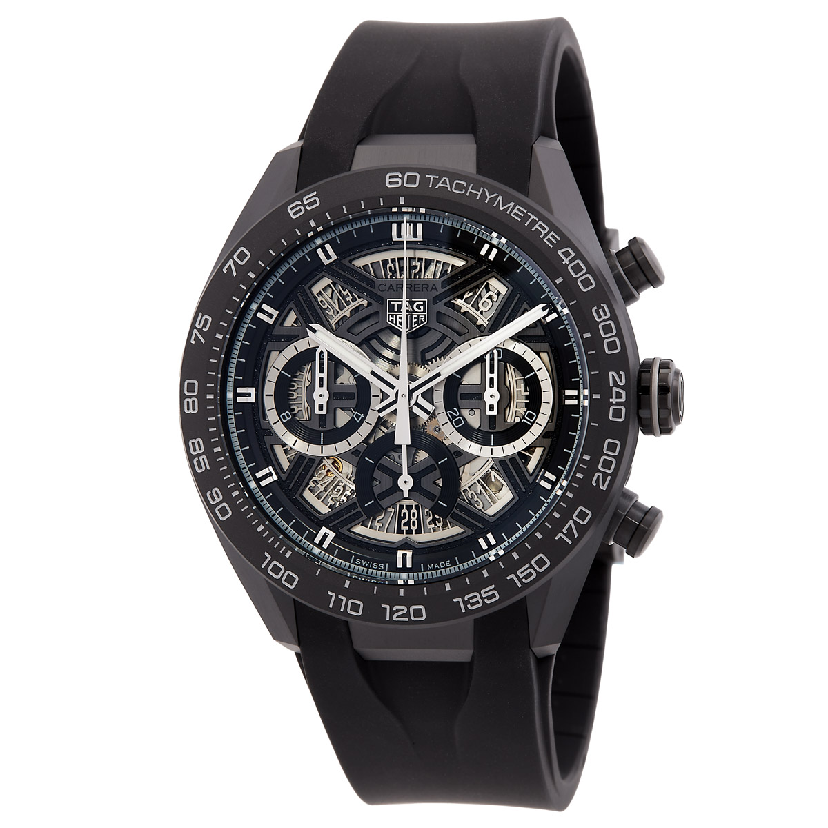 Carrera Extreme Sport Chronograph Automatic Black Dial Watch