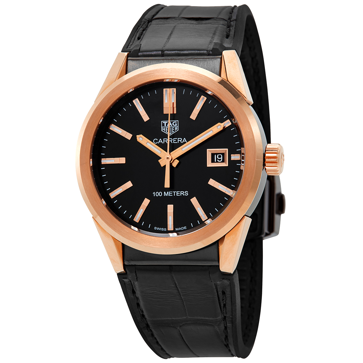 Tag Heuer Carrera Quartz Black Dial Ladies Watch WBG1351.FC6418