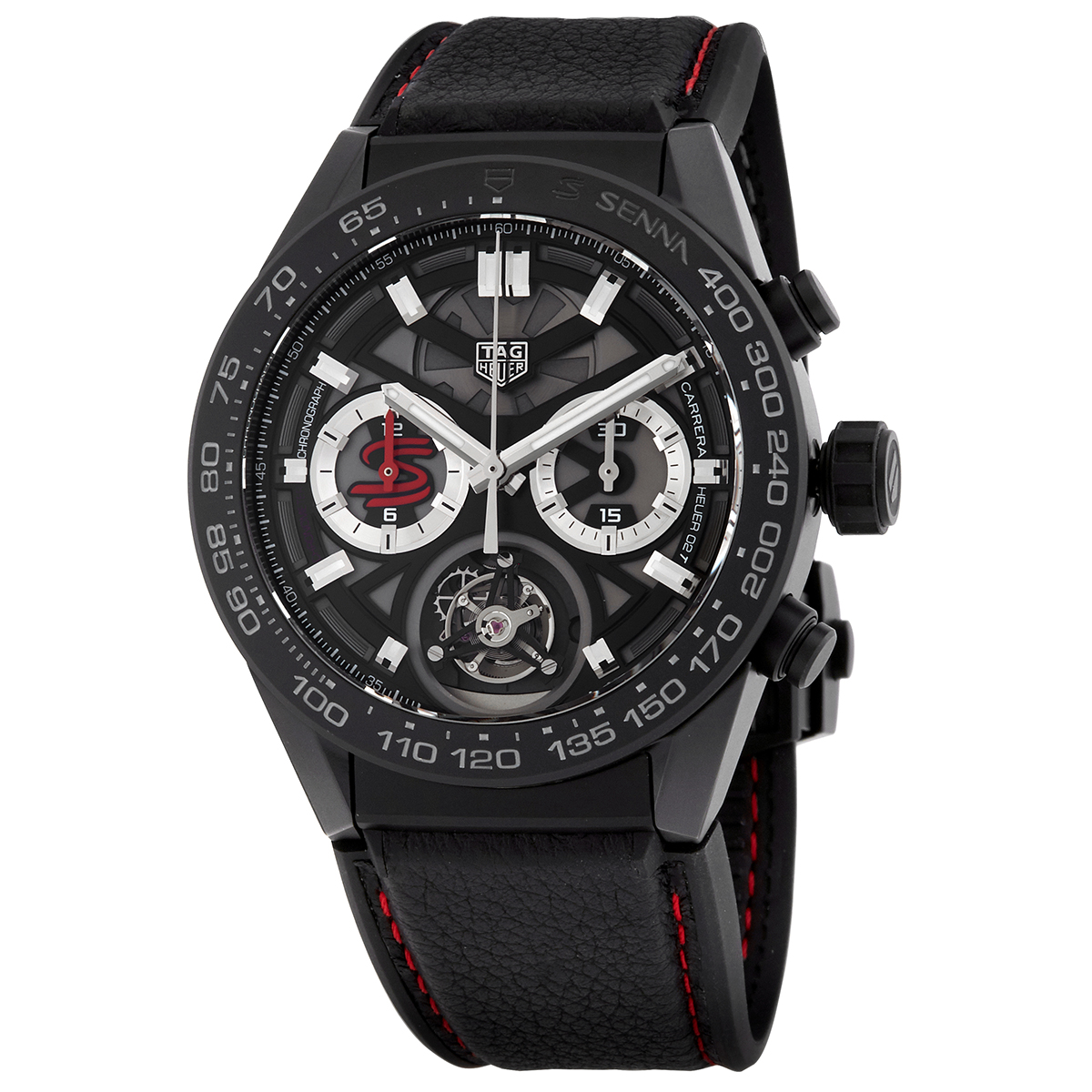 Tag Heuer Carrera Senna Special Edition Chronograph Automatic Black Dial Men's Watch CAR5A91 