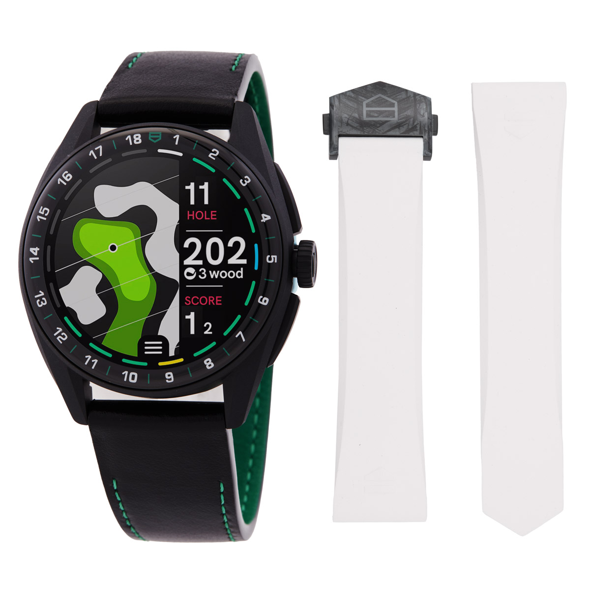 Tag Heuer Connected Golf Edition Quartz Analog-Digital Black Dial