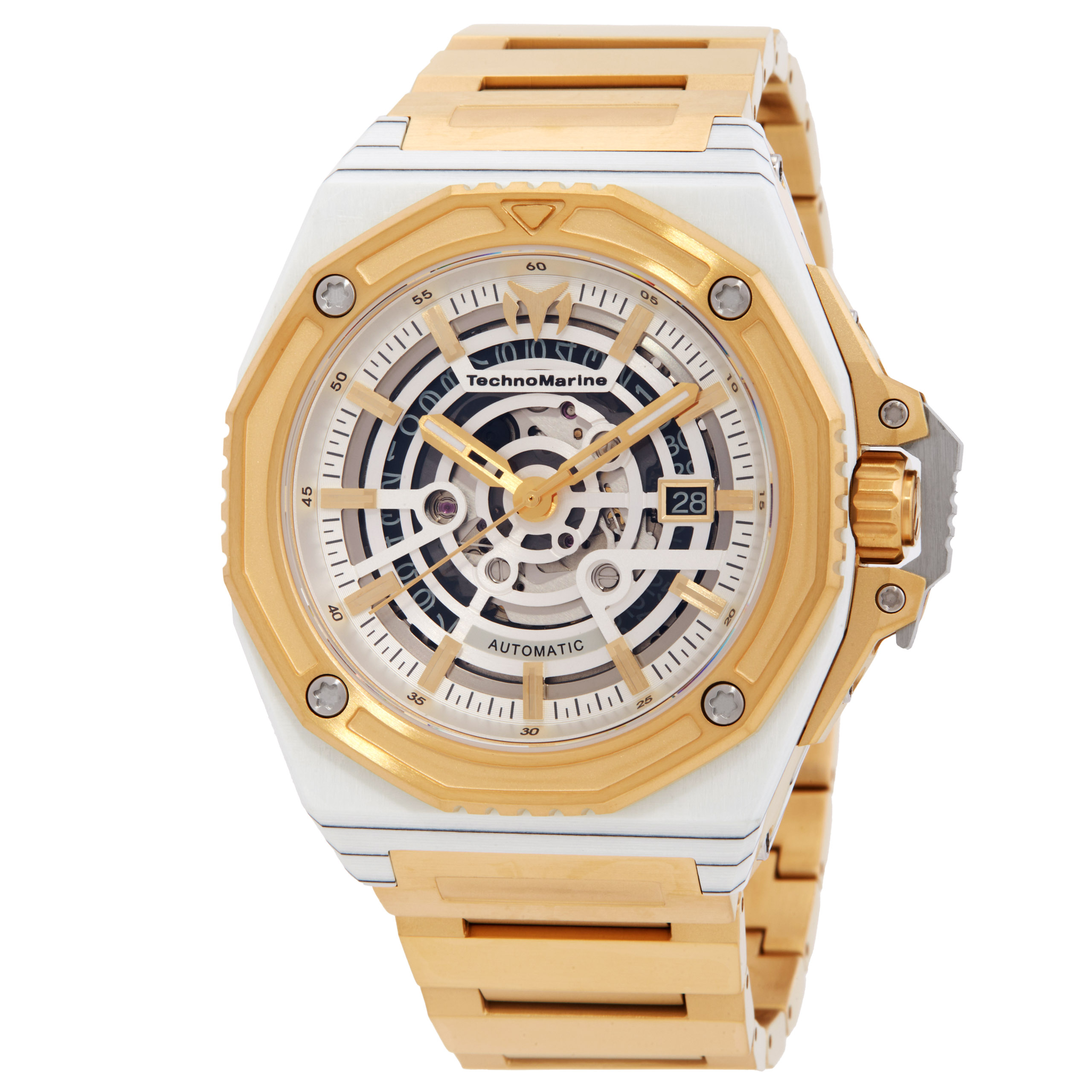 TechnoMarine Carbon Nautic Automatic Silver Dial Men's Watch TM-525004