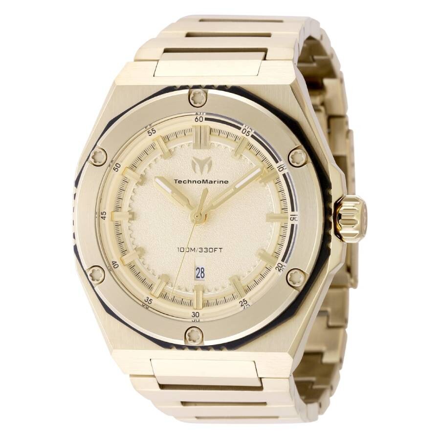 Technomarine Coral Legacy Quartz Gold Dial Men's Watch TM-416076