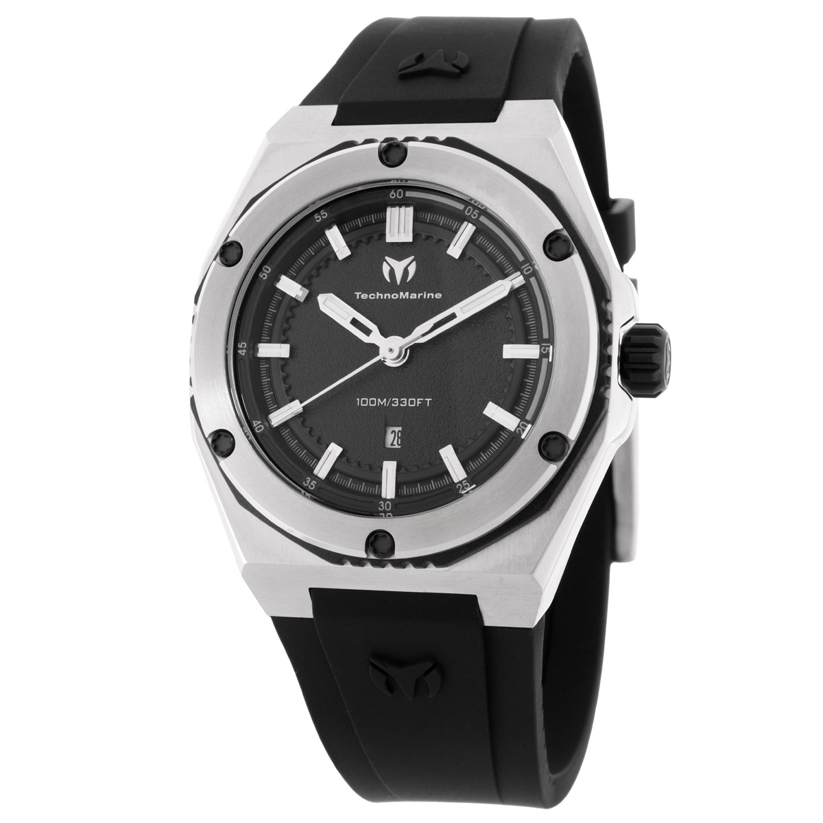 Technomarine Coral Quartz Black Dial Ladies Watch TM-416050