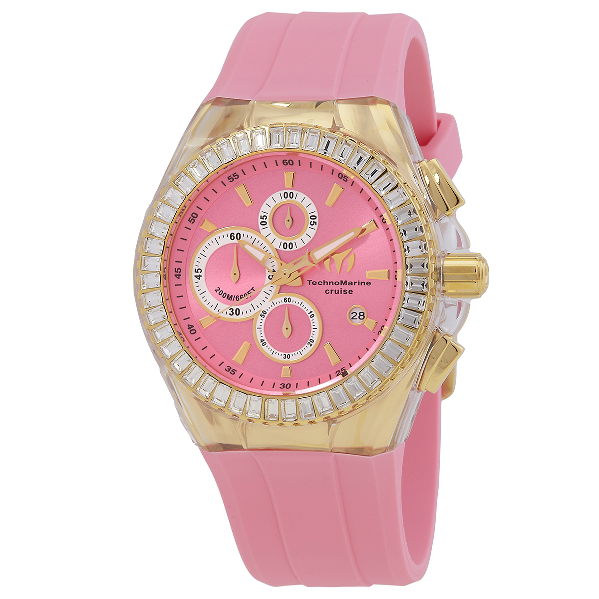 Technomarine Cruise Chronograph Quartz Crystal Pink Dial  display picture 1