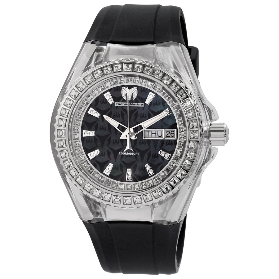 Technomarine Cruise Quartz Crystal Black Dial Men's Watch TM121174