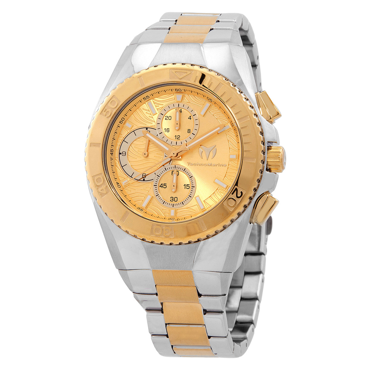 Technomarine Manta Chronograph Quartz Gold Dial Men's Watch TM