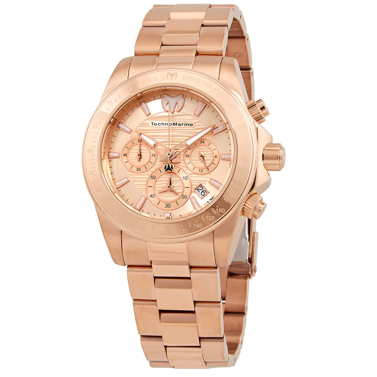 Technomarine Manta Ray Chronograph Quartz Rose Dial Men's Watch TM-219008