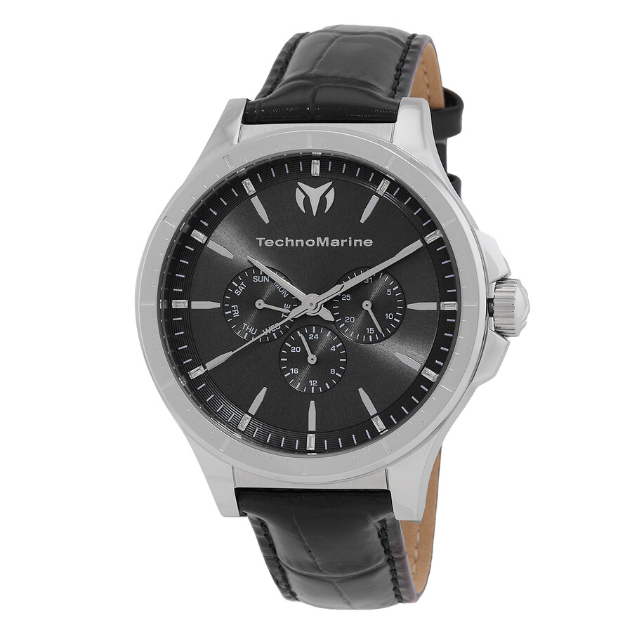Technomarine MoonSun Date-Day Quartz Charcoal Dial Men's Watch TM