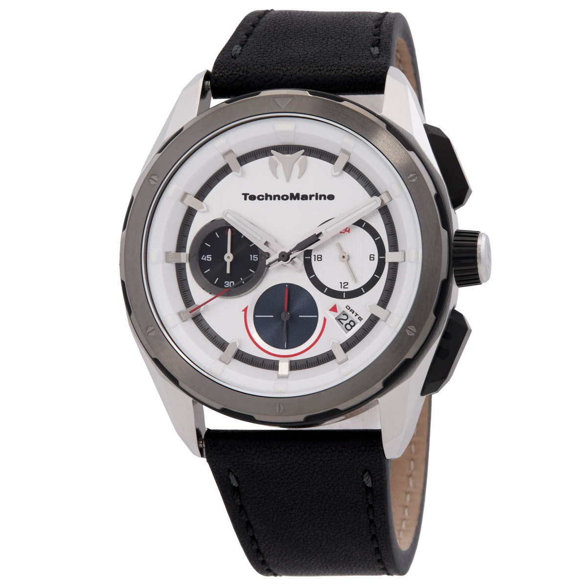Tm Watch Technomarine OCEAN Chronograph GMT Quartz Silver Dial Men's Watch TM ...