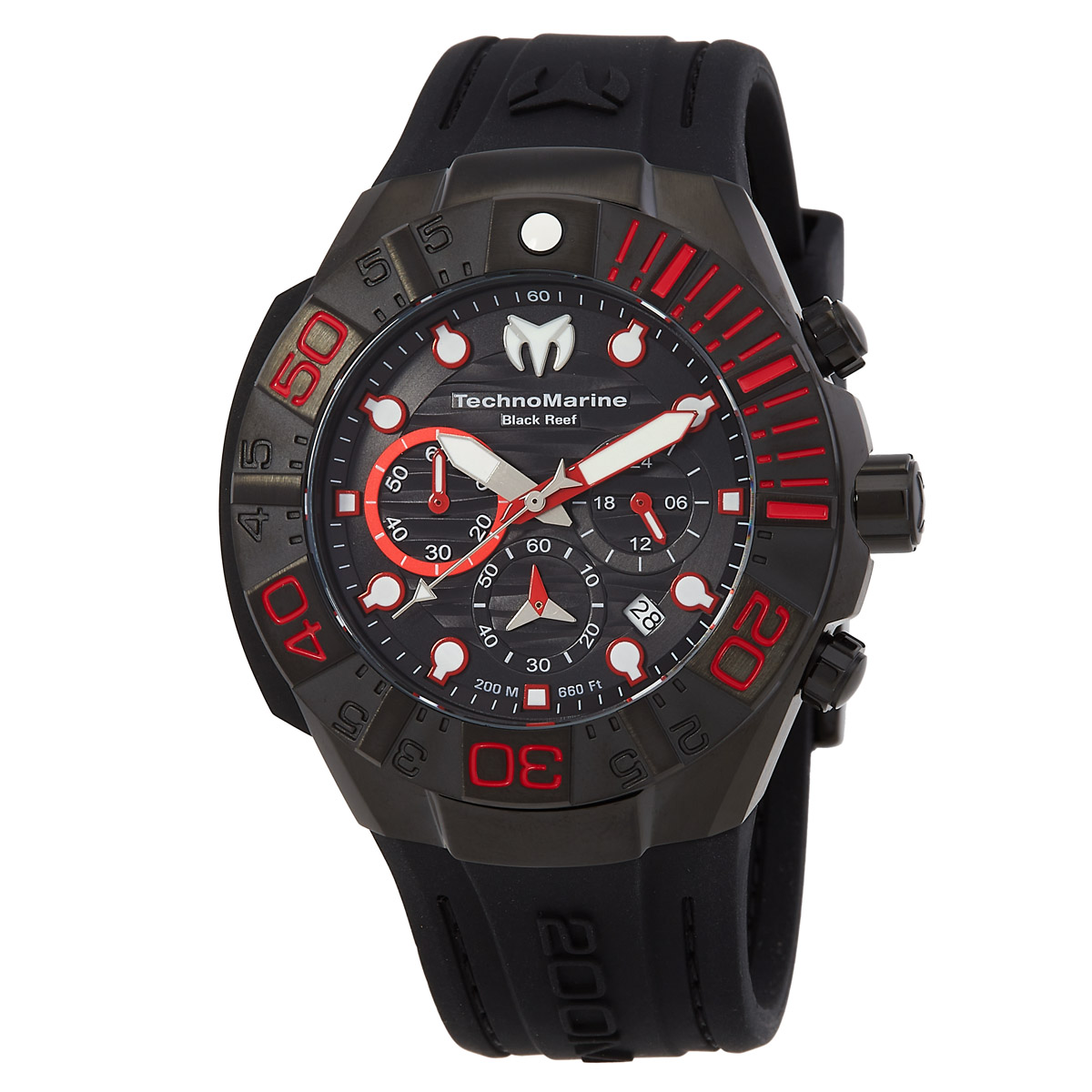 Technomarine Reef Black Chronograph GMT Quartz Black Dial Men's