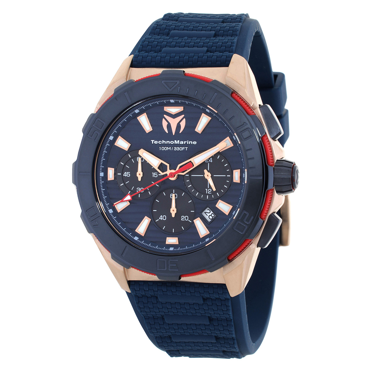 Technomarine Seven Seas Chronograph GMT Quartz Black Dial Men's
