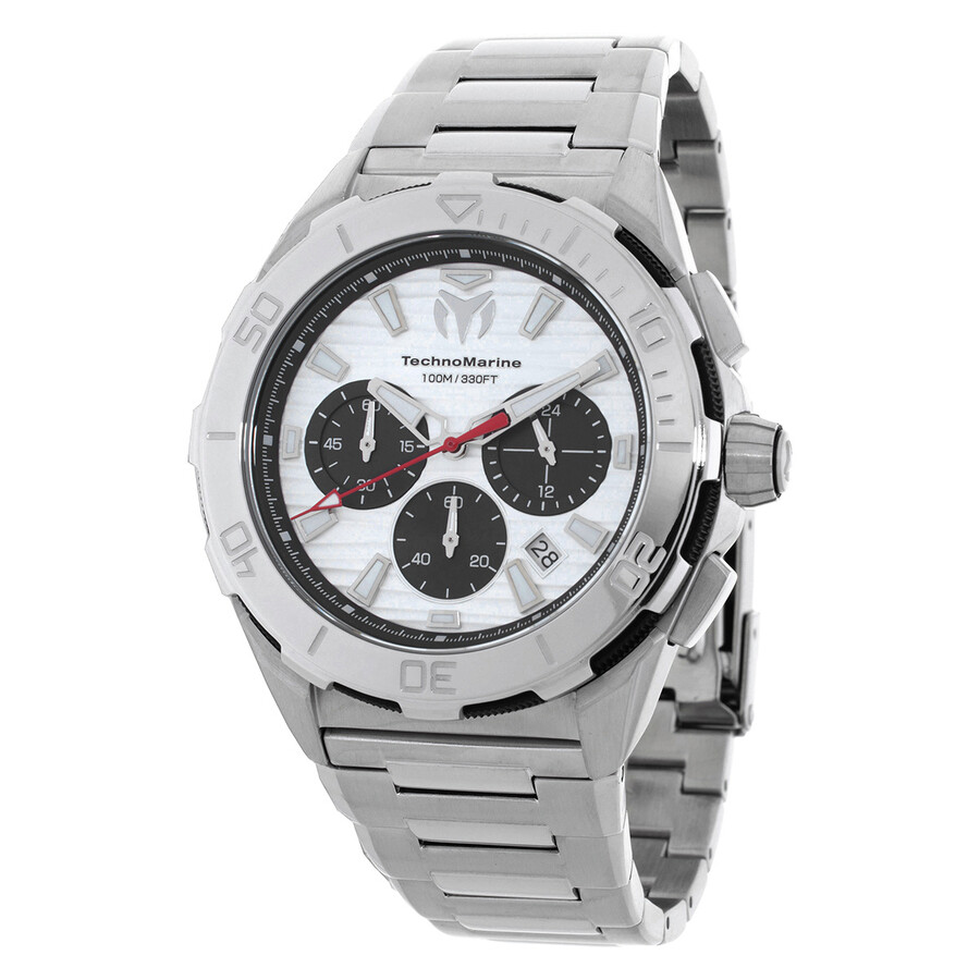Technomarine Seven Seas Chronograph GMT Quartz Silver Dial Men's