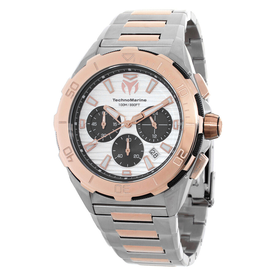 Technomarine Seven Seas Chronograph GMT Quartz Silver Dial Men's