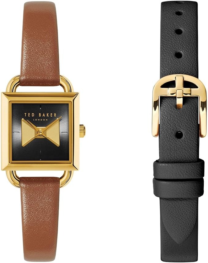 Ted Baker Black and Gold Watch Box TED BAKER London 10024530 Mens Multifunction Black Case  main image 3